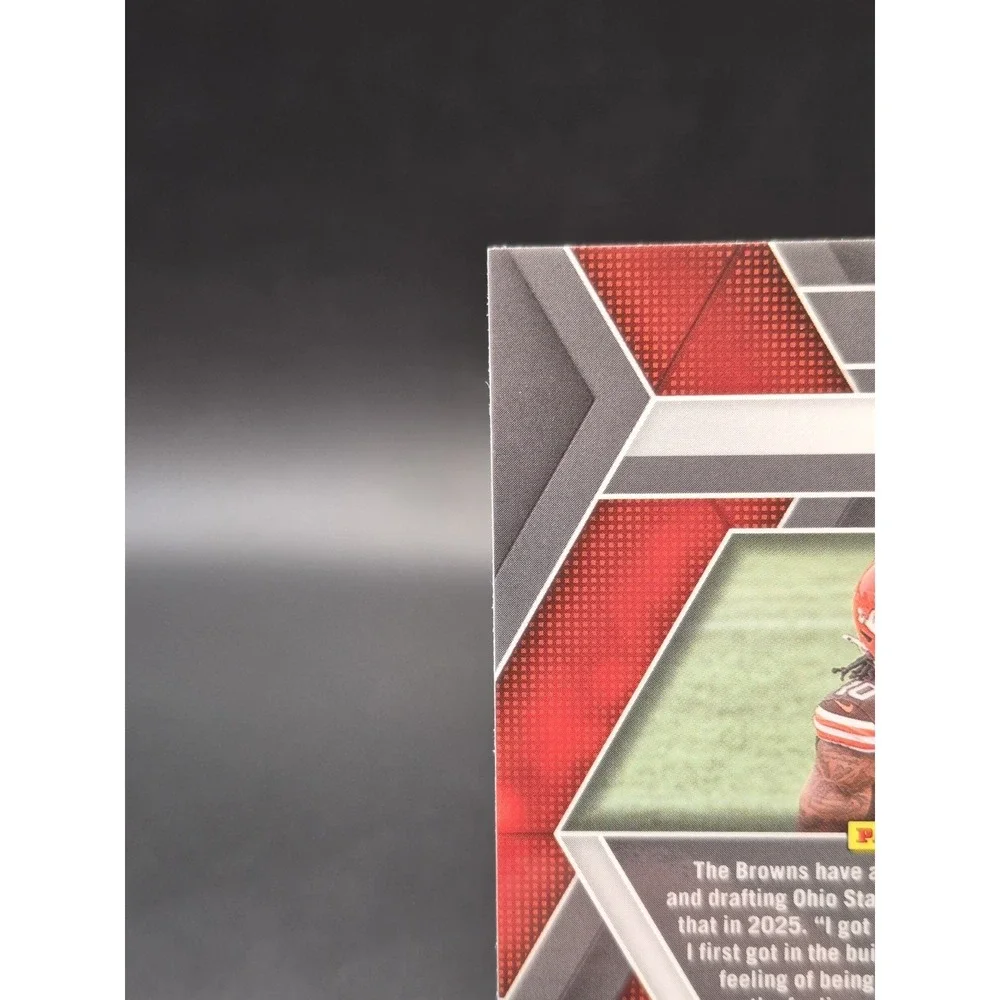 2025 Panini Mosaic Quinshon Judkins #365 Red & White Stripes (RC) Browns SP